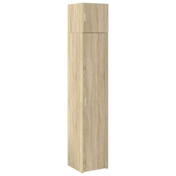 vidaXL Armoire de rangement mince ch&ecirc;ne sonoma 40x42,5x225 cm