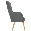 vidaXL Chaise de relaxation Gris fonc&eacute; Tissu