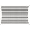 vidaXL Voile d'ombre 4 x 7 m HDPE Rectangulaire Gris clair et blanc