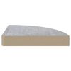 vidaXL &Eacute;tag&egrave;res d'angle murales 2 pcs Gris b&eacute;ton 25x25x3,8 cm MDF