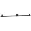 vidaXL Kit de quincaillerie de porte coulissante 200 cm Acier Noir
