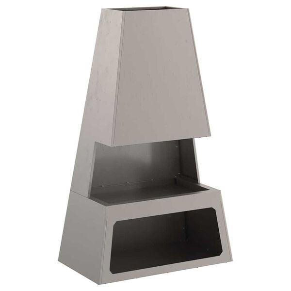 vidaXL Braise Marron 60 x 35 x 100 cm Acier