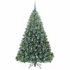 vidaXL Sapin de No&euml;l artificiel avec 300 LED Vert 180 cm PE et PVC