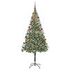 vidaXL Sapin de No&euml;l artificiel avec 300 LED Vert 180 cm PVC et Acier