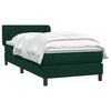 vidaXL Sommier &agrave; lattes de lit et matelas vert fonc&eacute; 90x210 cm velours