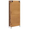 vidaXL Haut Armoire 2 pcs Bois Ancien Bois d'ing&eacute;nierie