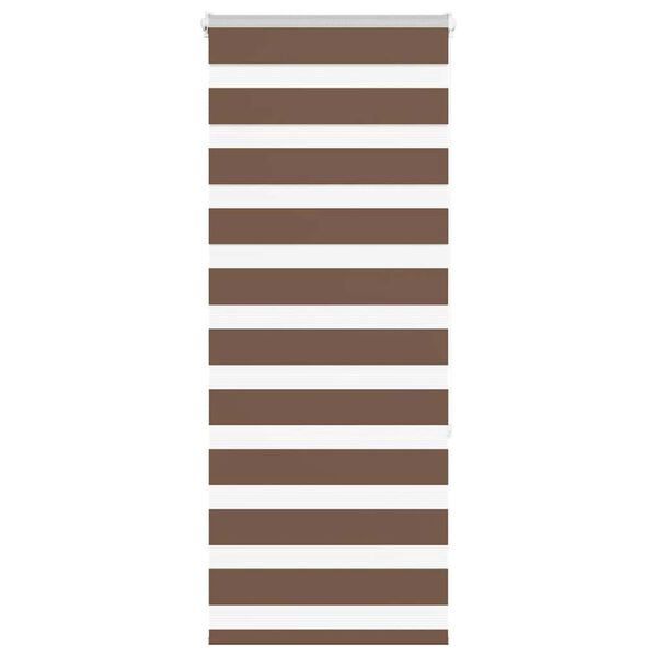 vidaXL Store z&egrave;bre marron 65x150 cm largeur du tissu 60,9 cm polyester