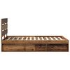 vidaXL Cadre de lit Bois ancien 135 x 190 cm Bois de pin massif