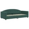 vidaXL Lit de jour avec gigogne et matelas vert foncé 90x200cm velours