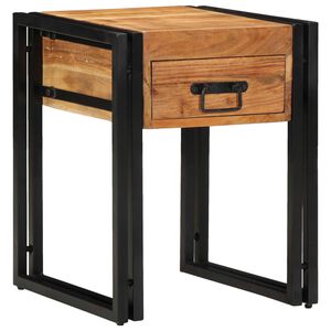 vidaXL Table d'appoint 40 x 40 x 50 cm Bois d'Acacia Massif
