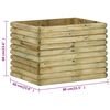 vidaXL Lit sur&eacute;lev&eacute; de jardin 80x60x60 cm Bois de pin impr&eacute;gn&eacute;