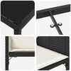 vidaXL Ensemble de salle &agrave; manger pour jardin 9 pcs Noir polyrotin