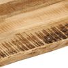 vidaXL Dessus de table bord vivant 40x40x3,8 cm bois de manguier brut