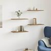 vidaXL &Eacute;tag&egrave;res murales 4 pcs ch&ecirc;ne artisanal 40x20x1,5 cm