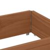 vidaXL Colliers de palette 3 pcs marron 150x50 cm bois de pin solide