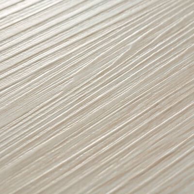 vidaXL Planches de plancher PVC Non auto-adhésif Blanc chêne classique
