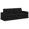 vidaXL Canap&eacute; 2 pcs Noir 182 x 80 x 82 cm tissu