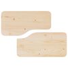 vidaXL Table basse 2 pcs Naturel Bois massif en pin