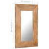 vidaXL Miroir cosm&eacute;tique 50x80 cm Bois solide d'acacia