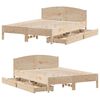 vidaXL Cadre de lit sans matelas 135x190 cm bois de pin massif