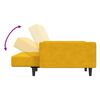 vidaXL Canap&eacute;-lit &agrave; 2 places Jaune Velours