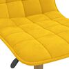 vidaXL Chaises pivotantes &agrave; manger lot de 2 jaune moutarde velours