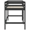 vidaXL Lit mezzanine d'enfants sans matelas avec &eacute;chelle noir 80x200cm