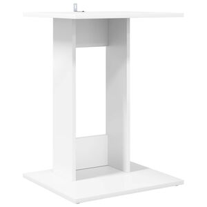vidaXL Table d'appoint Blanc 45 x 40 x 62,5 cm Bois d'ing&eacute;nierie