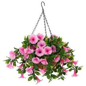 vidaXL Fleurs artificielles Rose 55 x 50 x 57 cm PE et acier