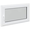 vidaXL Fen&ecirc;tre de sous-sol RISOR 100 x 70 cm PVC et verre Blanc