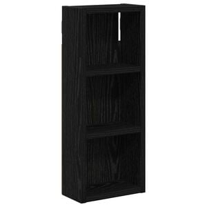 vidaXL Armoire murale de salle de bain Ch&ecirc;ne Noir 20 x 10 x 50 cm