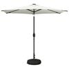 vidaXL Parasol de jardin avec lumi&egrave;res LED et base 270 x 270 cm