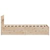vidaXL Cadre de lit sans matelas 75x190 cm bois de pin massif