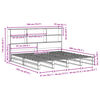 vidaXL Lit bibliothèque sans matelas 180x200 cm bois massif