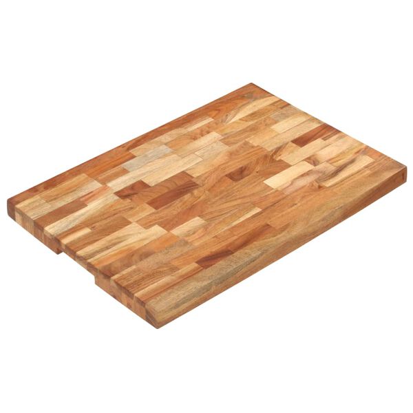 vidaXL Planche &agrave; d&eacute;couper 60x40x4 cm Bois d'acacia massif