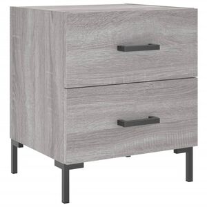 vidaXL Table de chevet sonoma gris 40x35x47,5 cm bois d&rsquo;ing&eacute;nierie