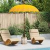 vidaXL Parasol balinais avec base Jaune 185 x 185 x 260 cm