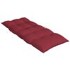 vidaXL Coussins de chaise &agrave; dossier haut lot de 4 rouge bordeaux