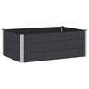 vidaXL Jardini&egrave;re sur&eacute;lev&eacute;e Noir 150 x 100 x 54 cm alu.