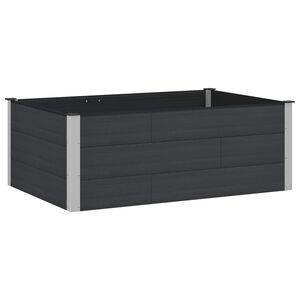 vidaXL Jardini&egrave;re sur&eacute;lev&eacute;e Noir 150 x 100 x 54 cm