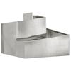 vidaXL Cache-pot de jardin Argent 60 x 60 x 50 cm Acier galvanis&eacute;