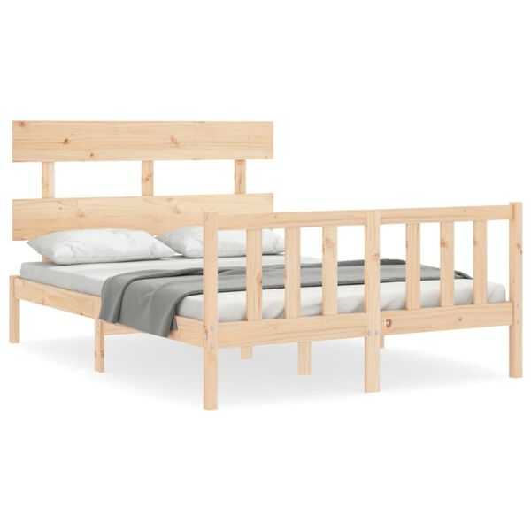 vidaXL Cadre de lit sans matelas 120x200 cm bois de pin massif