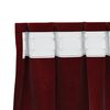 vidaXL Rideaux occultants 2 pcs Bordeaux 140 x 260 cm Velours