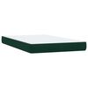 vidaXL Sommier &agrave; lattes de lit et matelas vert fonc&eacute; 120x220cm velours