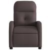 vidaXL Fauteuil inclinable Marron foncé Tissu