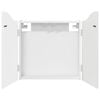 vidaXL Cabinet pour cible Blanc brillant 56 x 12 x 63 cm