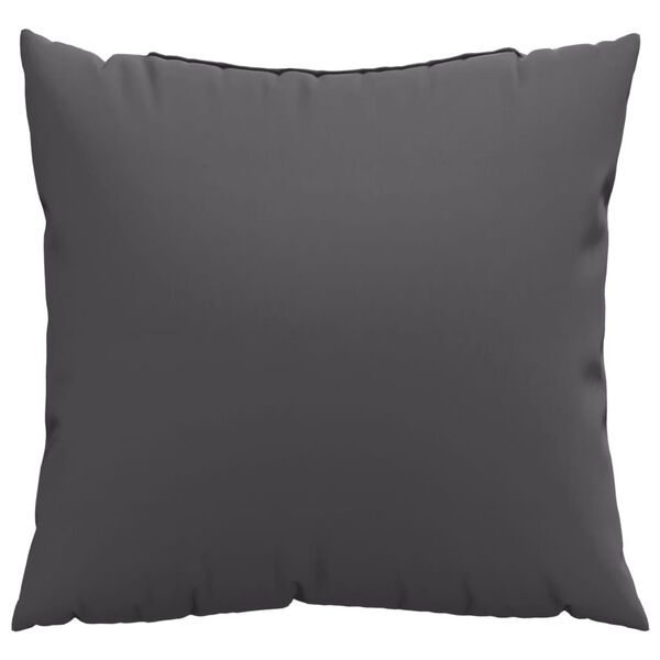vidaXL Coussins de canapé lot de 4 anthracite 50x50 cm tissu