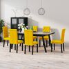 vidaXL Chaises &agrave; manger lot de 6 jaune velours
