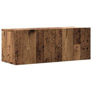 vidaXL Meuble TV mural vieux bois 80x30x30 cm bois d'ing&eacute;nierie