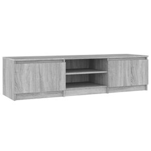 vidaXL Meuble TV Sonoma gris 140x40x35,5 cm Bois d'ing&eacute;nierie